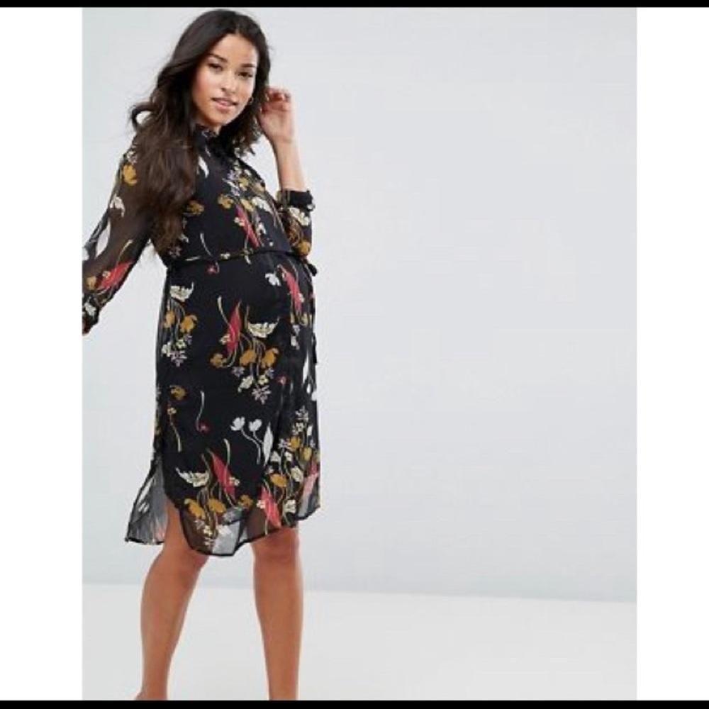 Floral Shirt Dress